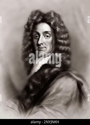 Sir Christopher Michael Wren, 1632 - 1723, English architect Stock Photo