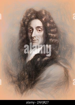 Sir Christopher Michael Wren, 1632 - 1723, English architect Stock Photo