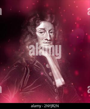 Sir Christopher Michael Wren, 1632 - 1723, English architect Stock Photo