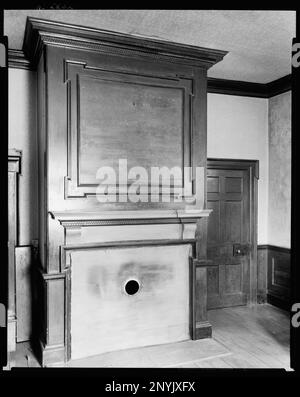 Bellair Plantation, New Bern, Craven County, North Carolina. Carnegie Survey of the Architecture of the South. United States, North Carolina, Craven County, New Bern,  Fireplaces. Stock Photo