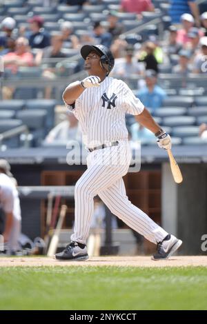 Former New York Yankees outfielder Bernie Williams (51) during the Seventy  First Old Timers Day Game played prior to game between the New York Yankees  and Texas Rangers at Yankee Stadium in