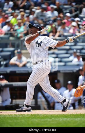 Former New York Yankees outfielder Bernie Williams (51) during the Seventy  First Old Timers Day Game played prior to game between the New York Yankees  and Texas Rangers at Yankee Stadium in