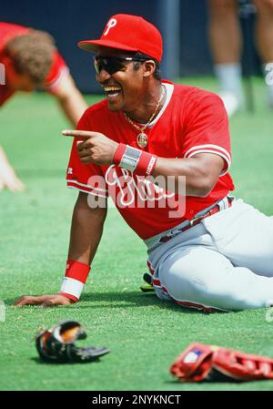 1993: Pitcher Mitch Williams of the Philadelphia Phillies in action during  a Phillies game versus the San Diego Padres at Jack Murphy Stadium in San  Diego, CA. (Photo by Icon Sportswire) (Icon