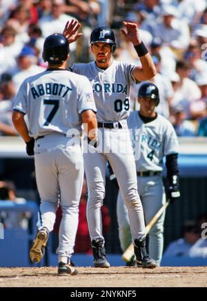 Benito Santiago with the Marlins.  Marlins, Sports photograph, Marlins  baseball