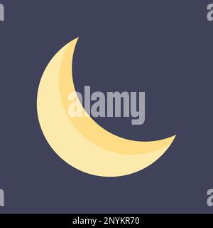 Yellow half moon illustration vector Stock Vector Image & Art - Alamy