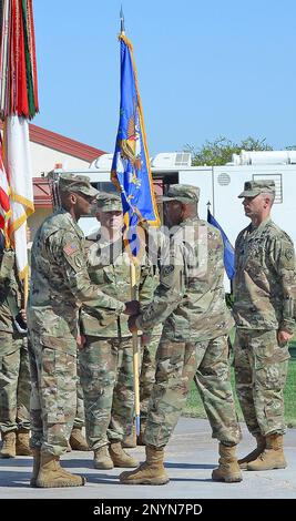 Lt. Col. Timothy Matthews, right, the outgoing Yuma Test Center ...