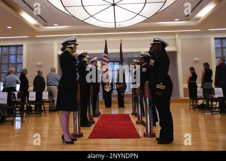 Navy Reserve, Navy Medicine Readiness Training Command Camp Lejeune hosted a Change of Command on January 20, 2023.  Captain Rebecca Zornado relieved Captain Sherma Saif of command in a ceremony aboard Marine Corpse Base Camp Lejeune. Stock Photo