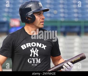 June 16, 2017 - Trenton, New Jersey, U.S - AROLDIS CHAPMAN of the New York  Yankees, who is on the DL, was warming up before pitching in an injury  rehab game with