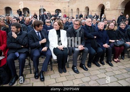 The Count of Godó, Javier Godó, during the presentation of the 70th Trofeu  Conde de Godó, at the Montjuïc Castle, on March 2, 2023, in Barcelona,  Catalonia (Spain). The 70th edition of