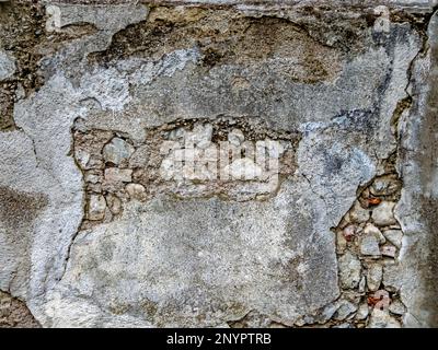 Surface of decayed stone wall as background Stock Photo