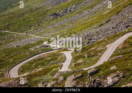 Landscap, in Scenic road Gamle Strynefjellsvegen, Norway Stock Photo