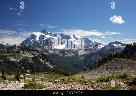 Mount Shuksan In Washington State's North Cascades National Park ...