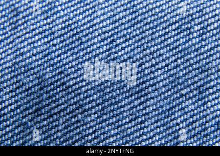 blue denim macro photo as background Stock Photo