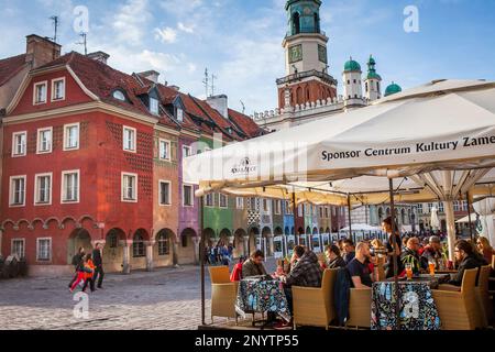 Old Market Square, Poznan, Poland. Stock Photo