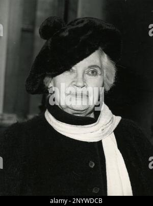 British stage and TV actress Margaretta Scott, UK 1985 Stock Photo