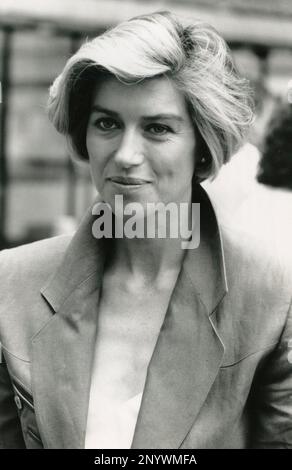 British TV presenter Selina Scott, UK 1989 Stock Photo