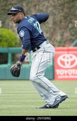 Seattle Mariners second baseman Robinson Cano (22) in the first inning  during a baseball game against the Arizona Diamondbacks, Saturday, Aug. 25,  2018, in Phoenix. (AP Photo/Rick Scuteri Stock Photo - Alamy