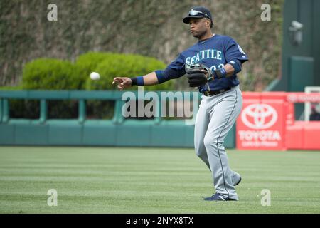 Seattle Mariners second baseman Robinson Cano (22) in the first inning  during a baseball game against the Arizona Diamondbacks, Saturday, Aug. 25,  2018, in Phoenix. (AP Photo/Rick Scuteri Stock Photo - Alamy