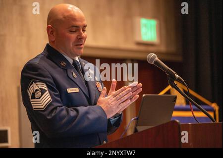 Chief Master Sgt. Charles Shurchay, Space Base Delta 2 senior enlisted ...