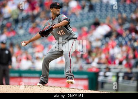 WASHINGTON, DC - MAY 04: Arizona Diamondbacks first baseman Paul Goldschmidt  (44) after scoring in the eighth inning during a MLB National League game  between the Washington Nationals and the Arizona Diamondback