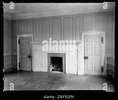 Tuckahoe, Goochland County, Virginia. Carnegie Survey of the Architecture of the South. United States  Virginia  Goochland County, Chimneypieces, Interiors. Stock Photo