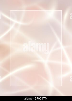 Vector Studio Shot Light Beam or Ray Effect Pastel Yellow and Beige Background for Cosmetic or Healthcare Product Display. Stock Vector