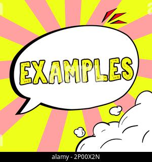 Text caption presenting Examples. Internet Concept photo Sample Model ...