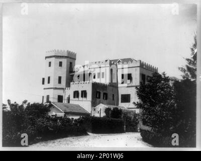 British Residency, Zanzibar. P. De Lord Brothers, Frank and Frances Carpenter Collection, Official residences,Tanzania,Zanzibar,1900-1920. Stock Photo