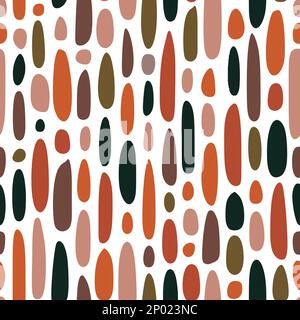 Vector Retro Abstract Seamless Surface Pattern for Products or Wrapping Paper Prints. earth Tone. Stock Vector