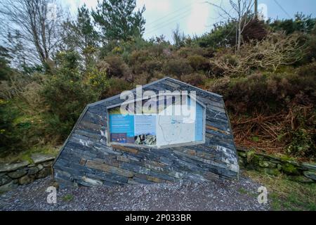 Snowdonia, Wales- February 2023: Cwm Idwal visitor Centre in the Ogwen Valley- a starting point and car park for exploring the Ogwen Valley Stock Photo