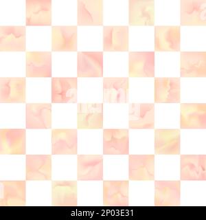 Vector Classic Watercolor Checker Seamless Surface Pattern for Products or Wrapping Paper Prints. Stock Vector