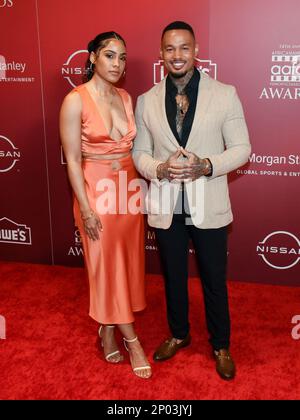 (L-R) Ashley A. Williams and Jeff Logan at the 14th Annual AAFCA Awards