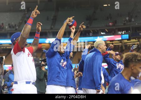 March 20, 2017: Puerto Rico infielder Javier Baez #9 yells for a