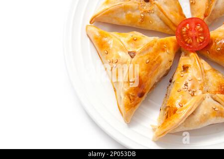 Delicious homemade samosas Stock Photo