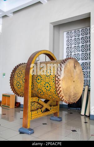 Surabaya Indonesia 25th Dec 2022: the bedug of Al-Akbar Mosque (Indonesian: Masjid Al-Akbar).  It is the second largest mosque in Indonesia. Stock Photo