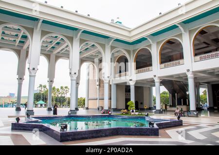 Surabaya Indonesia 25th Dec 2022: the view of Al-Akbar Mosque (Indonesian: Masjid Al-Akbar).  It is the second largest mosque in Indonesia. Stock Photo