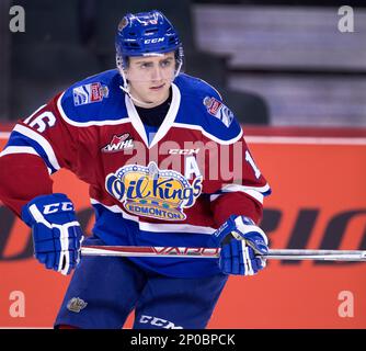 Profile photo on Edmonton Oil Kings player Ethan Peters during WHL