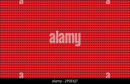 Black dots in red background. Vintage abstract modern print flat illustration Stock Vector