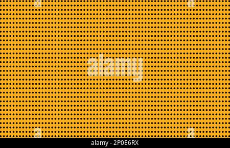 Black dots in yellow background. Vintage abstract modern print flat illustration Stock Vector