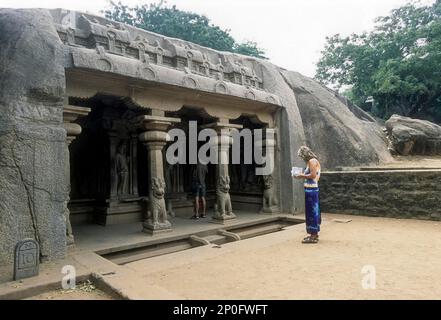 Varaha Cave, UNESCO World Heritage Site, Mahabalipuram, Tamil Nadu ...