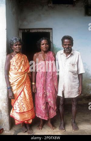 Kurumba tribals near Silent Valley, Kerala, India Stock Photo