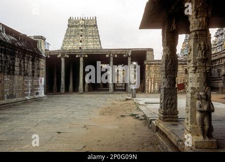 Sri Bhuvaraha Swamy Temple in Srimushnam in Tamil Nadu, South India, India, Asia Stock Photo