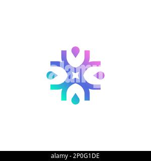 Letter U people Community. Community Logo Icon Elements Template. human Logo vector. people health care. Stock Vector