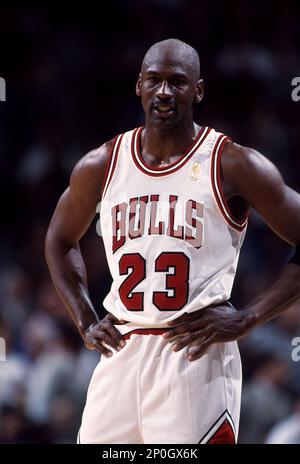 Michael Jordan of the Chicago Bulls. 1997-1998 Season Stock Photo - Alamy