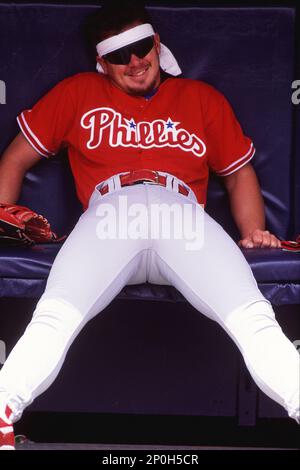 1993: Pitcher Mitch Williams of the Philadelphia Phillies in action during  a Phillies game versus the San Diego Padres at Jack Murphy Stadium in San  Diego, CA. (Photo by Icon Sportswire) (Icon