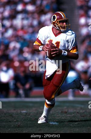 9 Jan 1993: Quarterback Mark Rypien of the Washington Redskins drops back  to pass during the Redskins 20-13 loss to the San Francisco 49ers in an NFC  second round playoff game at