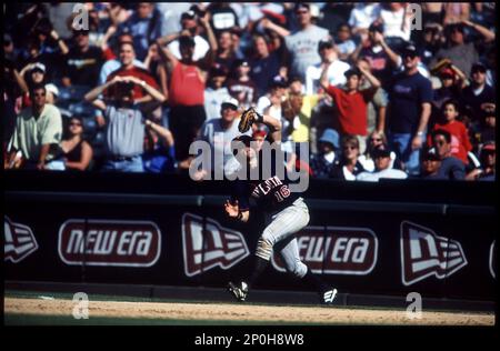 Doug Mientkiewicz of the Minnesota Twins during a game against the Anaheim  Angels at Angel Stadium circa 1999 in Anaheim, California. (Larry  Goren/Four Seam Images via AP Images Stock Photo - Alamy