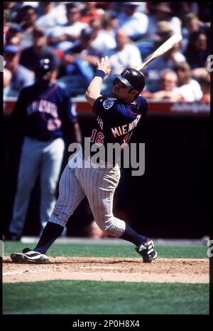 Doug Mientkiewicz of the Minnesota Twins during a game against the Anaheim  Angels at Angel Stadium circa 1999 in Anaheim, California. (Larry  Goren/Four Seam Images via AP Images Stock Photo - Alamy