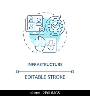 Infrastructure turquoise concept icon Stock Vector Image & Art - Alamy