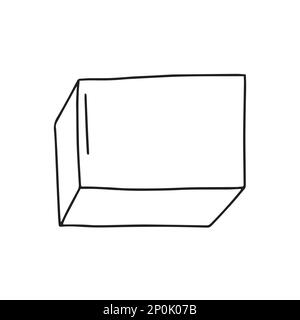 Vector nail buffer doodle illustration Stock Vector